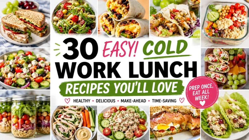A selection of colorful cold lunch ideas for meal prep displayed on a table