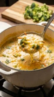 A bowl of healthy soup made with fresh vegetables and whole food ingredients.