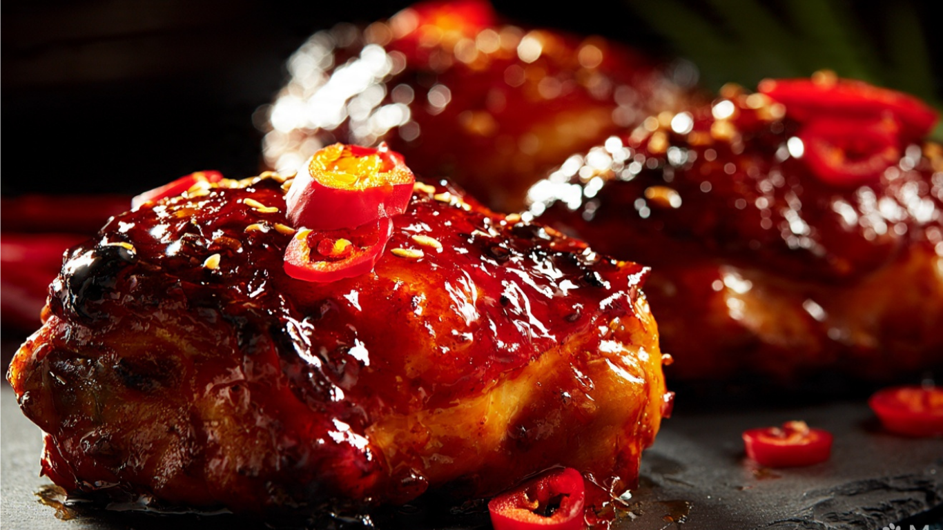 Sweet Chili Glazed Chicken Thighs